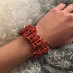 ✨ Chunky (Genuine) Coral Bracelet  ✨